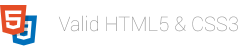 Valid HTML5 & CSS 3